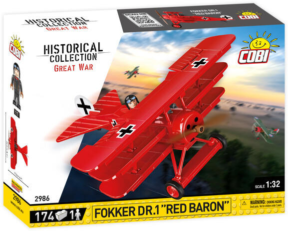 Cobi Fokker Dr. 1 Roter Baron Flieger (2986)