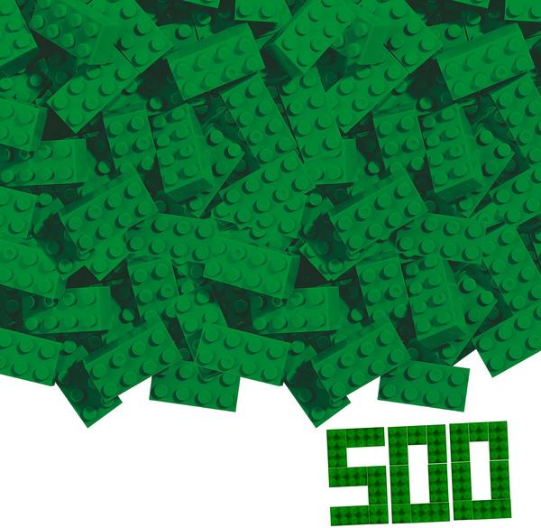 BLOX 500 8er Bausteine grün - kompatibel mit bekannten Spielsteinen