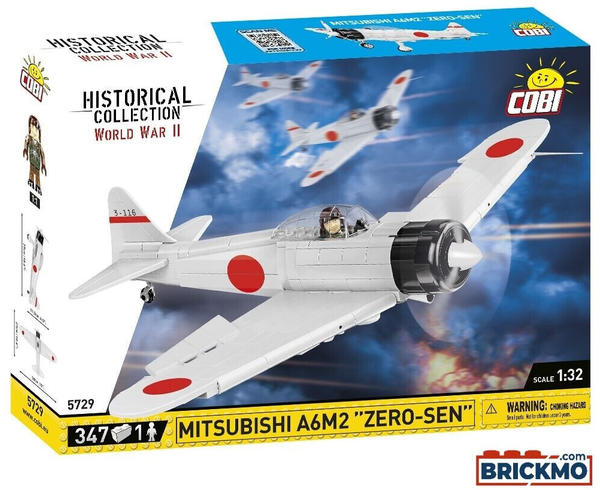 Cobi Historical Collection World War II Mitsubishi A6M2 Zero-Sen