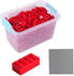 Katara Bausteine 520 Stück mit Box und Grundplatte rot