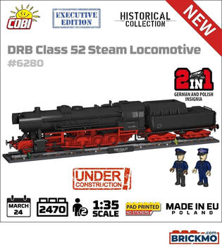 Cobi Historical Collection - DRB Class 52 Steam Locomotive (6280)