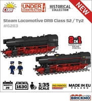 Cobi COBI-6283, Cobi DR BR 52/TY2 Steam Locomotive (COBI-6283) Rot/Schwarz