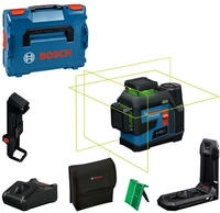Bosch Kreuzlinienlaser 0601065401, GLL 12V-100-33 CG, 3 x 360&deg;, gr&uuml;ne Laser,