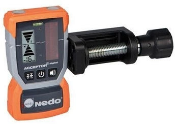 Nedo Laserempfänger ACCEPTOR 2 digital mit Heavy-Duty Halteklammer (430338)