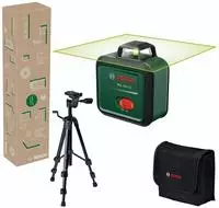Bosch Linienlaser PLL 360-1G Set mit 1x Akku 3,6V 2 Ah & Stativ TT 120 - in Tasche -