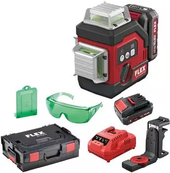 Flex-Tools ALC 3/360-G/R Kreuzlinien-Laser 360° 10,8V mit Stativ (532862)