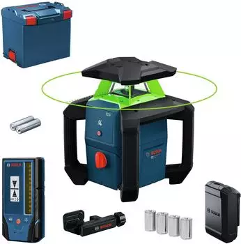 Bosch GRL18V-3-31G Rotationslaser, gr&uuml;n, IP66, 300m Reichweite (0601061G01)