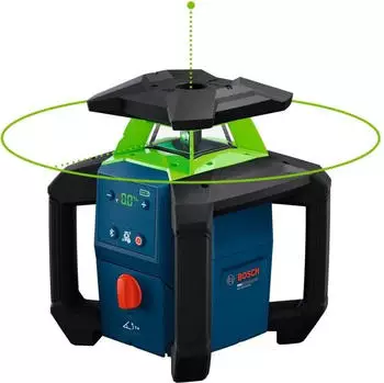 Bosch GRL 18V-4-34CVG Akku-Rotationslaser, gr&uuml;ner 360&deg;-Laser, 18V (0615A500DH)