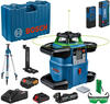 Bosch Rotationslaser GRL650CHVG, App-Steuerung, grüner 360 Grad Laser,
