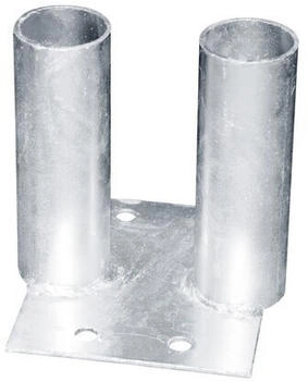Schake Bodenplatte für Bauzäune verzinkt 130x160mm (3B152)