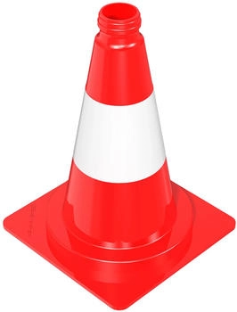Schake Leitkegel tagesleuchtend rot/weiß 320 mm (3L320)