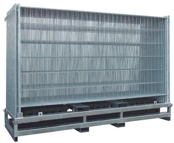 Schake Bauzaun-Set "Profi", 29 Elemente + Füße mit Transporttraverse (3B211-SET3)