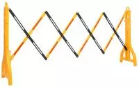 vidaXL Faltbare Verkehrsschranke Gelb und Schwarz 250x38x96 cm