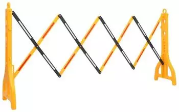vidaXL Klappbare Verkehrsbarriere 250x38x96cm gelb und schwarz (150988)