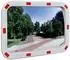 vidaXL Konvexer Verkehrsspiegel viereckig 40x60cm mit Reflektoren (141682)