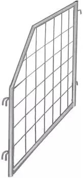 Cordes Palettenaufsatz Trenngitter, schräg, feuerverzinkt, 950x600/1200mm (ZPA-100.111)