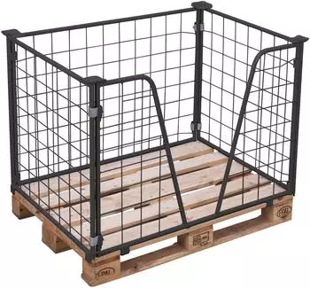VARIOfit Palettenaufsatz Typ 63 1200x800mm, 800mm H&ouml;he, anthrazit RAL 7016 (pa-080.023/AG)