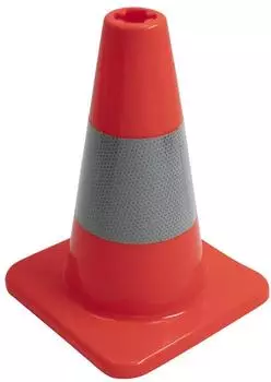 D&ouml;nges Verkehrsleitkegel PVC teilreflektierend, 300mm
