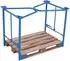 VARIOfit Palettenaufsatz Typ 65K Stahl 1200x800mm, 1200mm Höhe, enzianblau RAL 5016 (pa-080.302)