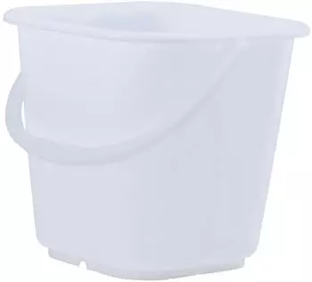 H&uuml;nersdorff Industrie-Eimer 14L eckig, natur, HDPE (943100)