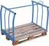 VARIOfit Palettenaufsatz Typ 66 Stahl, Längsseiten offen, 1200x1000mm, Höhe 1200mm
