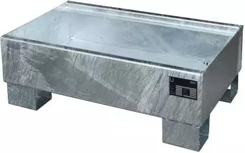 Bauer Auffangwanne ohne Gitterrost, Stahl verzinkt, 65L (AW 60-1)