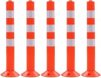 vidaXL Verkehrspoller 75cm, Kunststoff, 5 Stk. (142829)