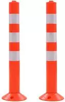 vidaXL Verkehrspoller 2 Stk. Kunststoff 75 cm