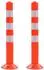 vidaXL Verkehrspoller 75cm, Kunststoff, rot, 2er-Set (142828)