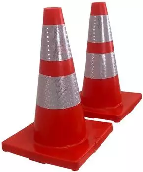 Trutzholm Verkehrsleitkegel flexibel, reflektierend, 2 St&uuml;ck (9468)