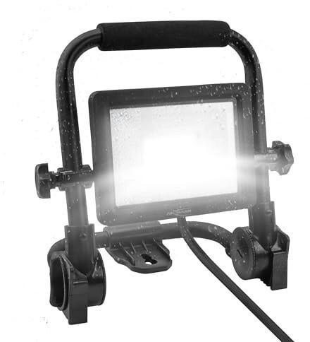 ANSMANN LED Baustrahler, mit Kabel und Schutzkontaktstecker, robust ...