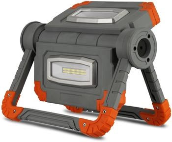 REV-Ritter Flex Power LED Arbeitsleuchte mit Akku, 2x10W, 2x900lm, grau-orange (2620011710)