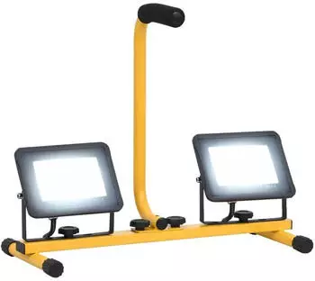 vidaXL LED-Fluter mit Handgriff 2x30W Kaltwei&szlig; (149650)