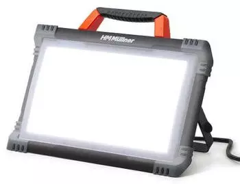 HM M&uuml;llner LED Arbeitsleuchte 80W 9200lm 2 Steckdosen (L520-W80)