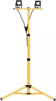 vidaXL LED-Fluter mit Stativ 2x10W kaltwei&szlig; (149658)