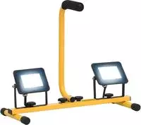 vidaXL LED-Fluter mit Handgriff 2x20 W Kaltwei&szlig;