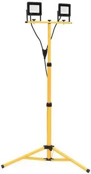 vidaXL LED-Fluter mit Stativ 2x50W Warmwei&szlig; (149656)