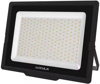 Luxula LED-Fluter 200W, 4000K neutralweiß, 20000lm, schwarz, IP65