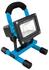 Ninetec Akku-Baustellen-Flutlichtstrahler 10W LED blau