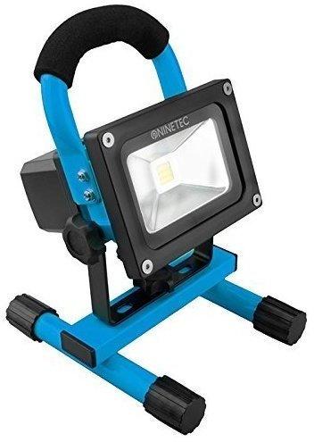 Ninetec Akku-Baustellen-Flutlichtstrahler 10W LED blau