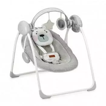 Momi Babywippe LISS grau/pink