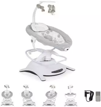 Cangaroo La Scala Babywippe elektrisch, Vibration, Fernbedienung, rosa