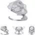 Cangaroo Babywippe Ari mit Bluetooth, Musikfunktion & Moskitonetz, grau (109163)