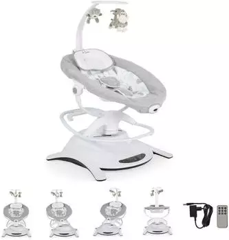 Cangaroo La Scala Babywippe elektrisch, Vibration, Fernbedienung, gr&uuml;n