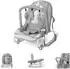 Lorelli Eliza Babywippe mit Spielbogen, verstellbar, grau (Eliza)