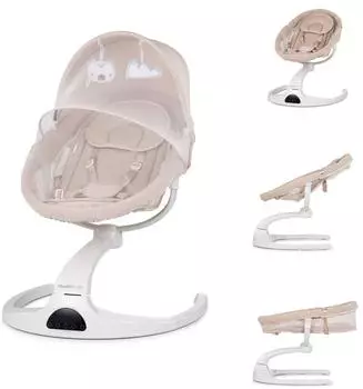 Chipolino E-Sway Babywippe mit Bluetooth, Fernbedienung, beige (E-Sway)