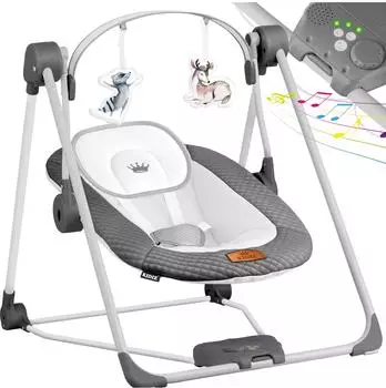 Kidiz Babywippe mit Spielbogen, 5 Geschwindigkeitsstufen, faltbar (KIDIZ)