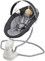 BabyGo Babywippe "Cuddly, anthracite" bis 9 kg elektrisch, mit Sound