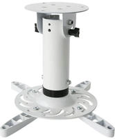 Techly ICA-PM-200WH, Universal-Deckenhalterung f&uuml;r Beamer, 20 cm Deckenabstand,