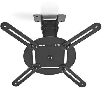 Nedis Projektordeckenhalterung 360&deg; drehbar, neigbar, 10kg, Stahl, schwarz (PJCM100BK)